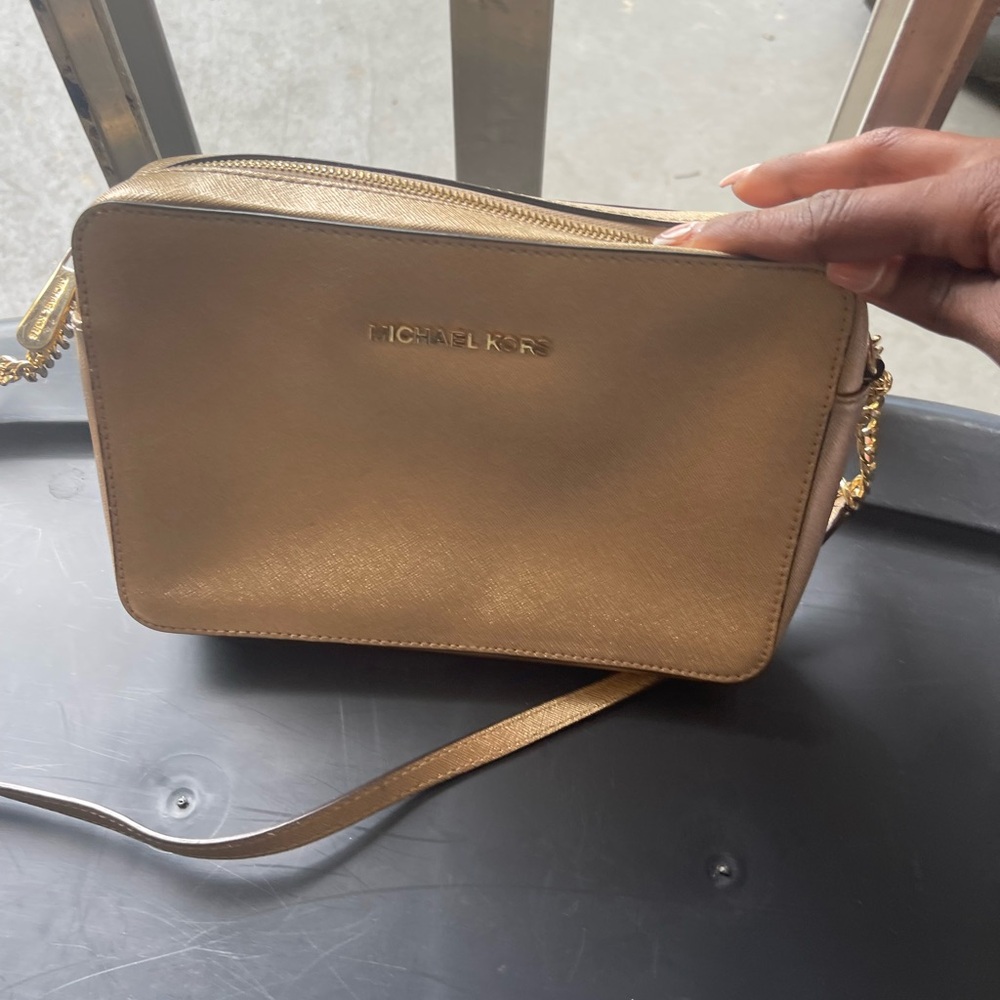 Michael Kors Gold Elegant Crossbody Bag